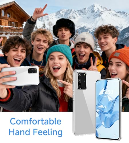 USLAI Case for Samsung Galaxy S20+ Plus, Anti-Yellowing, Crystal Clear Back, Shockproof & Military‑Grade Drop Protection - Transparent - color: Clear, size: Galaxy S20+ Plus