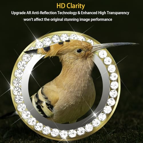 Camera Lens Protector for iPhone 16 Pro/16 Pro Max, Diamond Gold - color: Diamond Gold