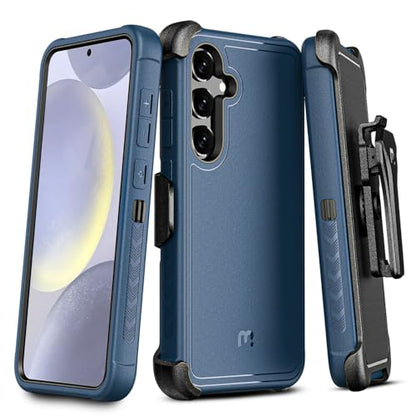 M MYBAT PRO for Samsung Galaxy S24 Plus Case with 360° Rotating Stand - color: Blue, size: Samsung Galaxy S24 Plus