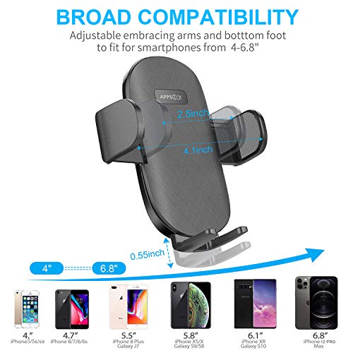 APPS2Car Suction Cup Car Phone Holder for Dashboard & Windshield