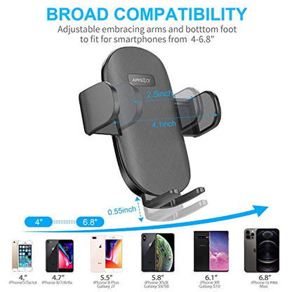 APPS2Car Suction Cup Car Phone Holder for Dashboard & Windshield