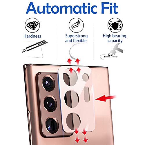 Suoman 3-Pack for Samsung Note 20 Ultra Camera Lens Protector - [Aluminum alloy] [Does not Affect Night Shots] 9H Hardness Tempered Glass Film - Mystic Bronze - color: Mystic Bronze