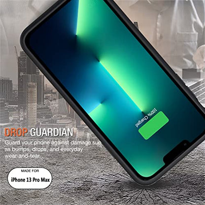 Battery Case for iPhone 13 Pro Max, 12000mAh Rechargeable Portable Charging Case with Wireless Charging Compatible for iPhone 13 Pro Max (6.7 inch) with CarPlay Battery Pack Charger Case (Black) - size: iPhone 13 Pro Max-Black