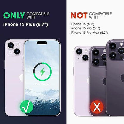Battery Case for iPhone 15 Plus,Upgraded 12000mAh High Capacity Rechargeable Portable Extended Charger Case Wireless Charging Compatible with iPhone 15 Plus (6.7 inch) Charging Case & Carplay (Black) - size: iPhone 15 Plus