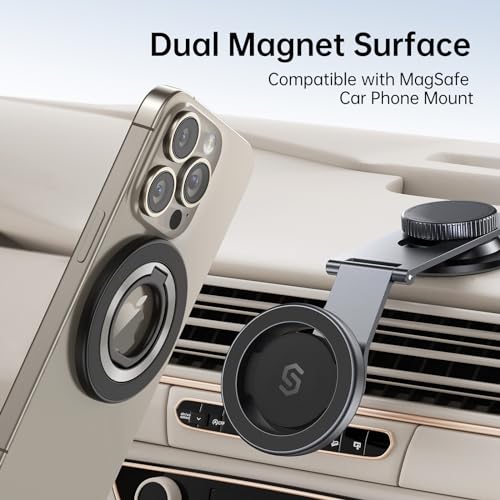SYNCWIRE for MagSafe Phone Grip, Magnetic Phone Ring Holder - color: Titanium Blue