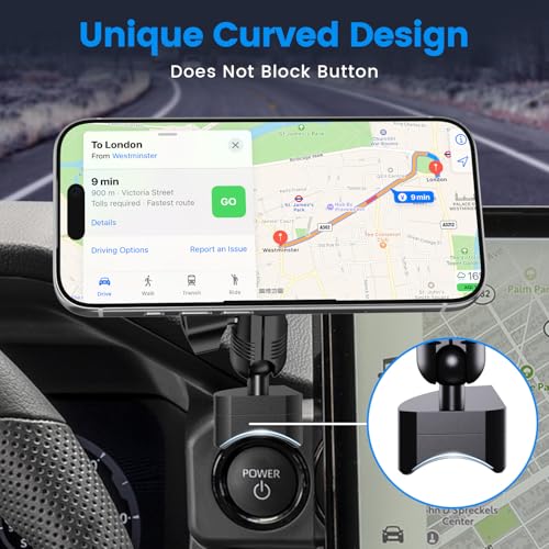 Magnetic Phone Mount Compatible with Toyota Tacoma 2024-2026 4th Gen - style: Magnetic