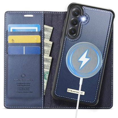 for Samsung Galaxy S26 Plus 2in1 Detachable Wallet Case, Deep Blue - color: (Detachable 2 in 1)-Deep Blue, size: Galaxy S26 Plus