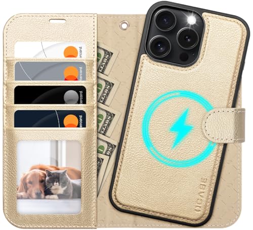 OCASE for iPhone 16 Pro Max Case Detachable Wallet Case with Card Holder, 2 in 1 Pu Leather Flip Folio with RFID Blocking Stand Wrist Strap Shockproof Phone Cover 6.9 Inch 2024, Gold - color: Gold, size: iPhone 16 Pro Max