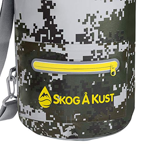 Skog Å Kust DrySak Roll Top Waterproof Bag, 5, 10 & 20 Liter - color: DigiCamo, size: 20 Liter