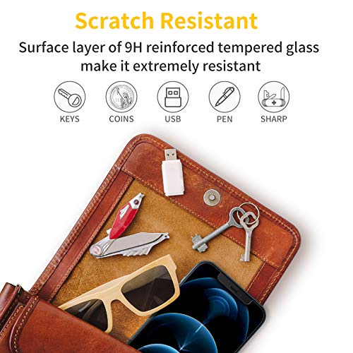 UNBREAKcable 3-Pack Screen Protector for iPhone 12 Pro Max Tempered Glass | Shatterproof, Easy Install, 9H Hardness, 99.99% HD Clear, Bubble-Free, Anti-Fingerprint, Scratch Resistant, Case Friendly - size: iPhone 12 Pro Max