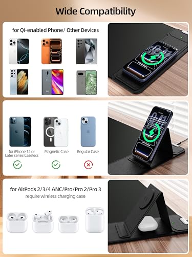 Mouse Pad with Magnetic Wireless Charging & Adjustable Phone Stand - color: Black-Magnetic Stand-27.5"x11.8"-Right