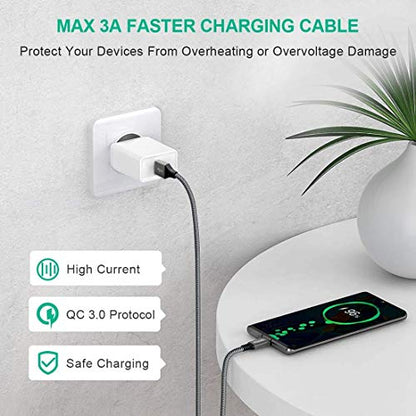 etguuds Long USB to USB C Cable, 16ft USB A to USB C Cable Fast Charging - color: Gray