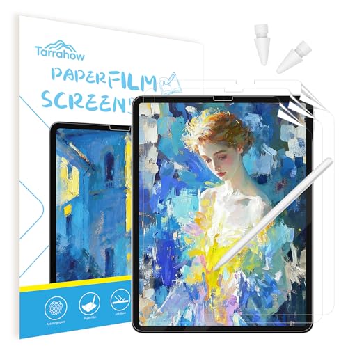 3 Pack Paper Screen Protector for iPad Pro 12.9" 2022-2018 + 2 Pencil Tips - size: Pro 12.9" 6th/5th/4th/3rd 2018-2022