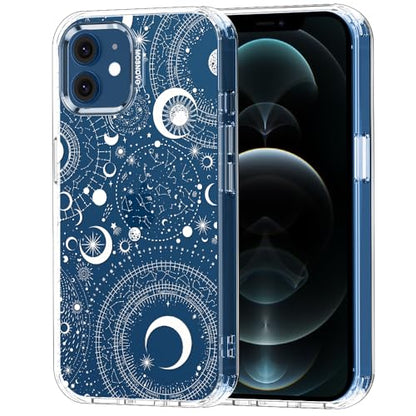 MOSNOVO Case for iPhone 12 & iPhone 12 Pro, [Buffertech 6.6ft Military-Grade Drop Protection] [Anti Peel Off Tech] Clear TPU Bumper Phone Case Cover Design - Constellation - color: Clear - Constellation, size: iPhone 12 / iPhone 12 Pro