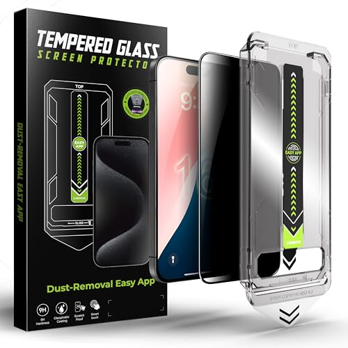 2 Pack Dust-Free Installation Screen Protector for iPhone 16 Pro max[6.9 Inch], Tempered Glass with Auto-Alignment Frame, 9H Hardness, Case Friendly, HD Clear, Scratch & Shatter Resistant (iphone 16 pro max)