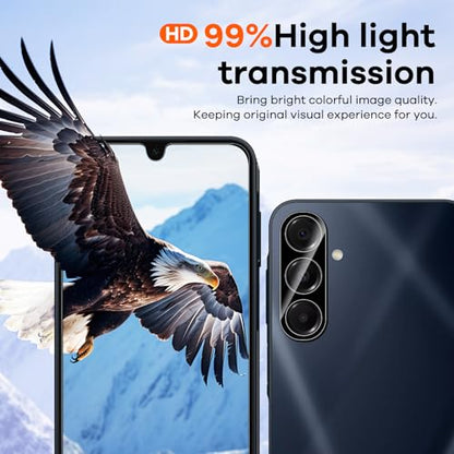 3+3 for Samsung Galaxy A15 5G Privacy Screen Protector Camera Protector - size: Galaxy A15 Privacy