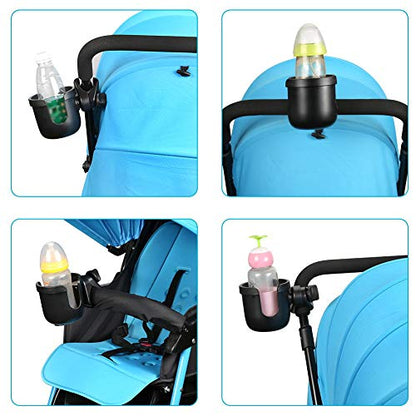 Accmor Stroller Cup Holder, Drinks Holder Bike Walker Wheelchair - color: All Black