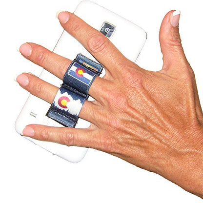 LAZY-HANDS 2-Loop Phone Grip - FITS Most - Colorado Blue - color: Colorado Blue - Fits Most