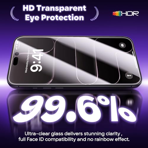 GolbinBox for iPhone Air Screen Protector Tempered Glass, [12FT Military-Grade Shatterproof] [9H Hardness] Full Coverage Film for iPhone 17Air 6.5", 2 Pack - size: iPhone 17 Air-6.5inch