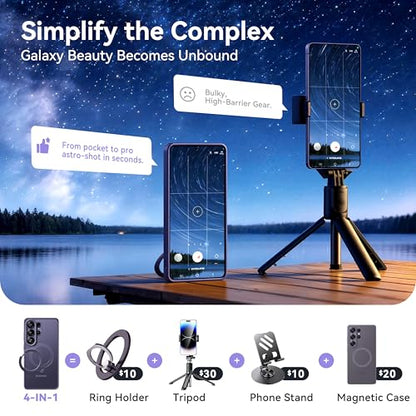 CASEKOO Cobalt Violet for Samsung Galaxy S26 Ultra Case with 360 Spin Magnetic Stand [Fit for MagSafe] [18FT MIL-STD Protection] Shockproof Invisible Ring Holder Matte Galaxy s26 Ultra Case 6.9'' - color: 1-Cobalt Violet