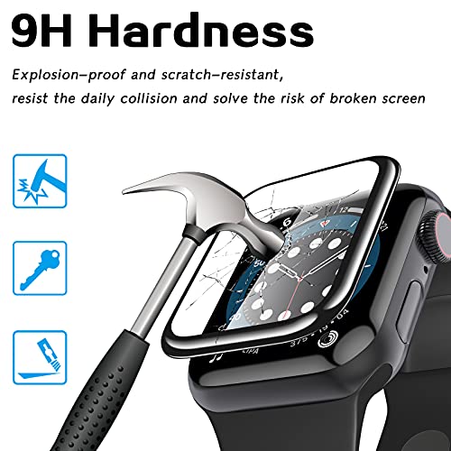 geekboy 2 Pack Glass Screen Protector for Apple Watch Series 6/SE/5/4, 40mm - size: 40 mm