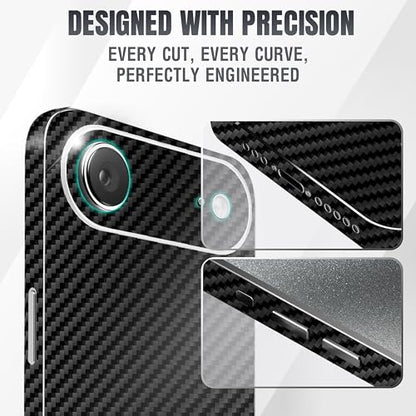 2Pcs Skin Wrap Compatible for iPhone 17 Air – Slim Decal Vinyl Protective Film for Sides & Back – Sleek Fit, Premium Look – Compatible with All iPhone 17 Air Cases - Carbon - color: Carbon