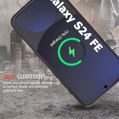 Battery Case for Galaxy S24 FE,12000mAh Portable Protective Smart Wireless Charging Case Support Carplay Compatible with Galaxy S24 FE(6.7 inches)Rechargeable Extended Battery Charger Case(Black) - size: for Galaxy S24 FE