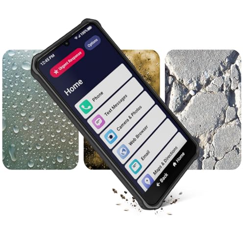 BELTRON Phone Case for Jitterbug Smart 4, Slim Industrial Strength Protective Grip Case with Reinforced Technology for TCL 40XL / Lively Jitterbug Smart4 (Black) - color: Black