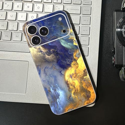 Skin Wrap Compatible with 13/14/15/16/17 Pro Max (Gold, 17 Pro Max) - color: Gold, size: 17 Pro Max