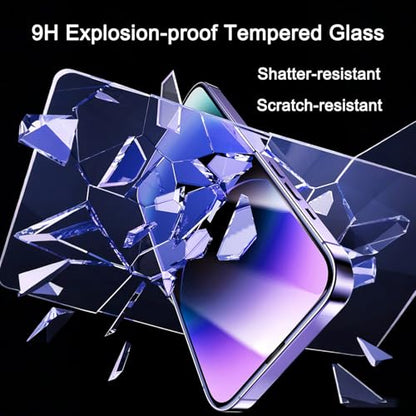 2 Pack 360 Degree Privacy Screen Protector for iPhone 13/13 Pro/iPhone 14, [Auto-Alignment, Auto-Dust Removal] Easy Installation Full Coverage 4-Way Anti-Spy Tempered Glass Film - size: For iPhone 13/13 Pro/14-6.1 Inches