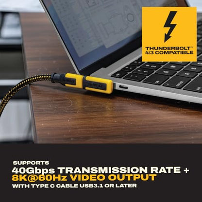 DEWALT 240W 90-Degree USB-C Adapter (2 Styles), Right Angle USB C