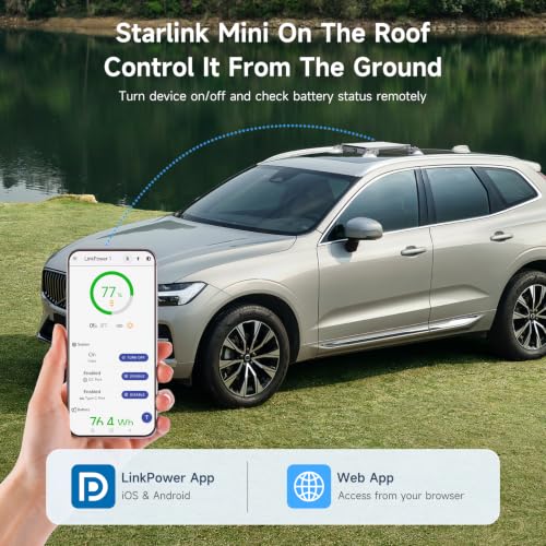 Starlink Mini Battery Pack,99Wh Power Bank,USB-C in/Out,LinkPower 1