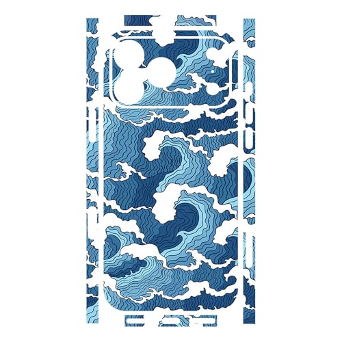 Skin Wrap Compatible with 13/14/15/16/17 Pro Max (Blue, 17 Pro Max) - color: Blue, size: 17 Pro Max