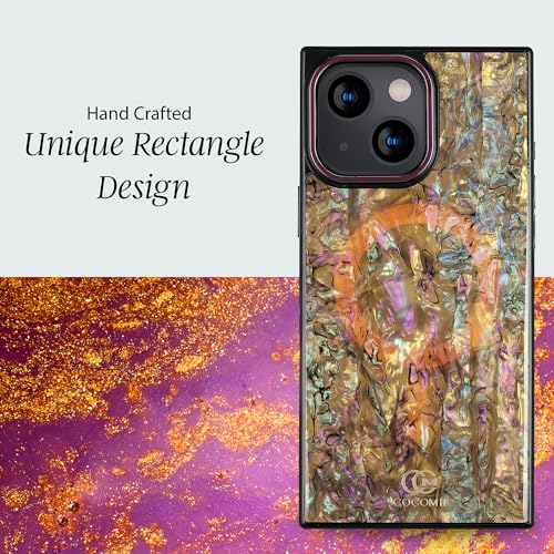 COCOMII Rectangle for iPhone 14/iPhone 13 Case, Eclipse Abalone Shell | Compatible with MagSafe Wireless Charging, Shockproof 10ft Drop Protection, Camera & Screen Protection, Premium Glossy Finish - color: Eclipse Abalone Shell, size: iPhone 14/iPhone 13