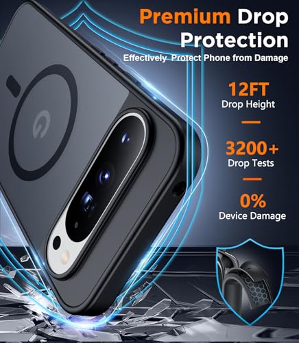 SPIDERCASE Designed for Google Pixel 10 Pro XL Case, Black - color: Black, size: Pixel 10 Pro XL