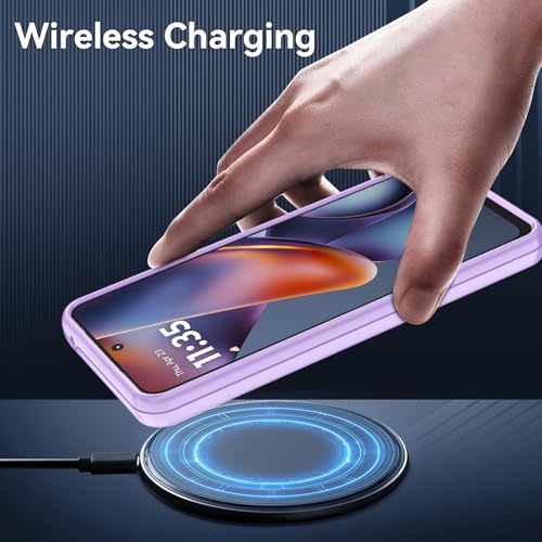 for Motorola Moto G 5G 2025/2026 Case with HD Screen Protector, Moto G Play 2026 Heavy Duty Shockproof Military Grade Full Body Protection Phone Cover (Dream Violet) - color: Dream Violet