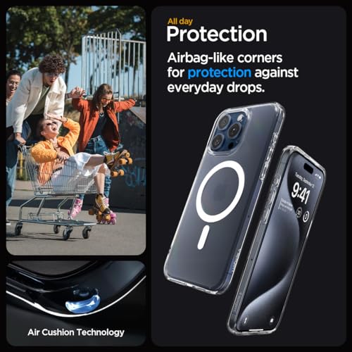 Spigen for iPhone 15 Pro Case, Ultra Hybrid MagFit [Anti-Yellowing] [Compatible with Magsafe] - Frost White - color: Frost White, size: iPhone 15 Pro