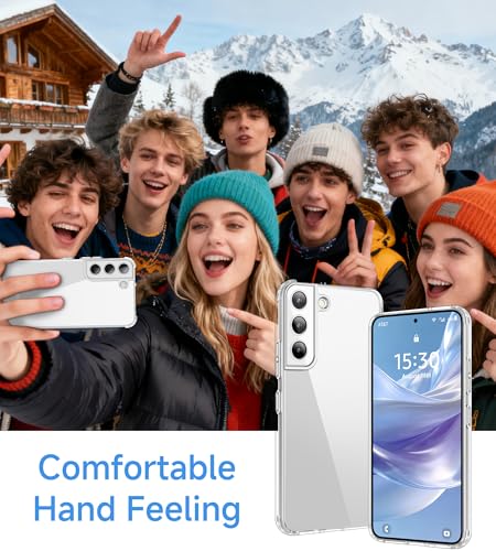 USLAI Case for Samsung Galaxy S22+ Plus 5G, Anti-Yellowing, Crystal Clear Back, Shockproof & Military‑Grade Drop Protection - Transparent - color: Clear, size: Galaxy S22+ Plus