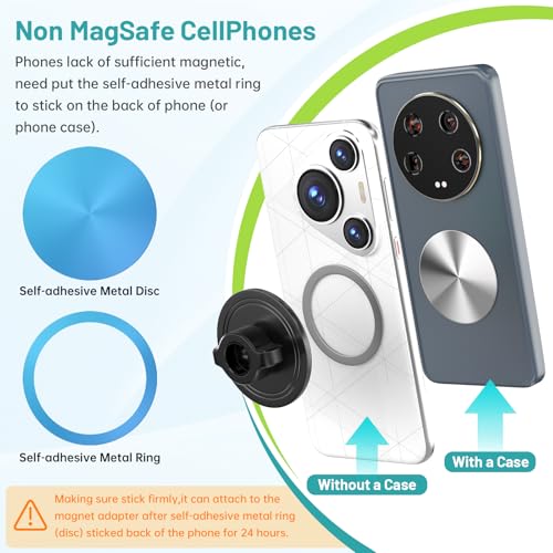 Magnetic Stroller Phone Holder Clamp Mount,20 x N52 Strong Dual Magnets