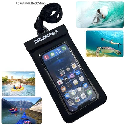 DRLOKPAK Waterproof Phone Case Armband Surfing Dry Bag Floating Waterproof Pouch Holder for iPhone 15 14 13 12 Pro Max XS Plus Se Galaxy S23 + Ultra W24 Google LG Phone up to 7inch (Orange) - color: Orange