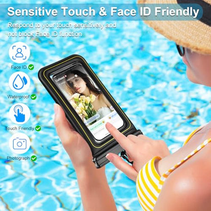Waterproof Phone Pouch Floating, Up to 7.2",Black - color: Black, size: Up to 7"