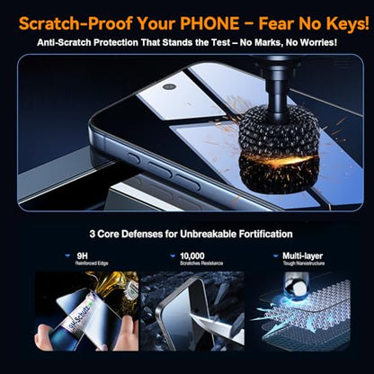 OneFish Screen Protector for iphone 13 Pro Max / 14 Plus, HD Clarity | 9H Hardness Tempered Glass Film with Auto Dust-Elimination , Bubble Free , Scratch Resistant ，Easy Installation, 2Pack - size: iPhone 13 Pro Max/14 Plus