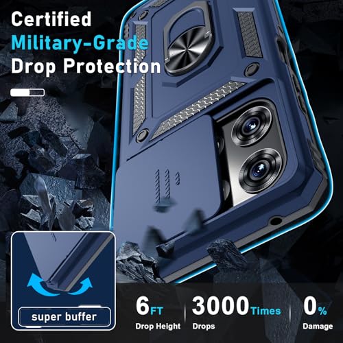 for Moto G Power 5G 2026/2025 Case Built in Slide Camera Cover Blue - color: Blue, size: Moto G Power 5G(2025)
