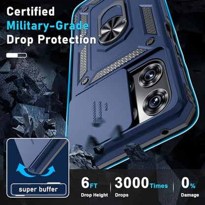 for Moto G Power 5G 2026/2025 Case Built in Slide Camera Cover Blue - color: Blue, size: Moto G Power 5G(2025)