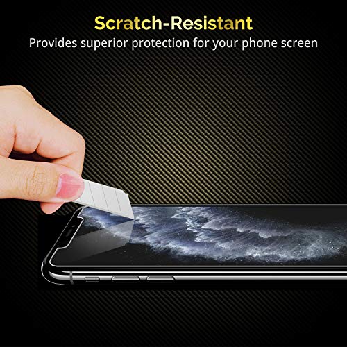 UNBREAKcable 3-Pack Screen Protector for iPhone 11 Pro/XS/X Tempered Glass | Shatterproof, Easy Install, 9H Hardness, 99.99% HD Clear, Bubble-Free, Anti-Fingerprint, Scratch Resistant, Case Friendly - size: iPhone 11 Pro/X/XS