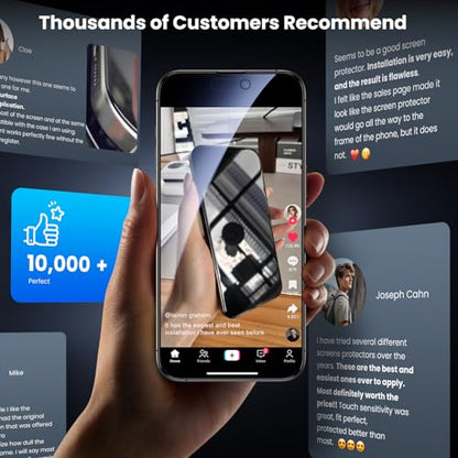 Uyiton for iPhone 15 Pro Privacy Screen Protector UnBreak-Glass - size: iPhone 15 Pro - 6.1 inch