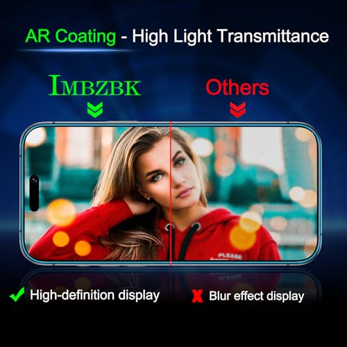 IMBZBK Matte Screen Protector for iPhone 17 Pro, Tempered Glass, 3+3 Pack