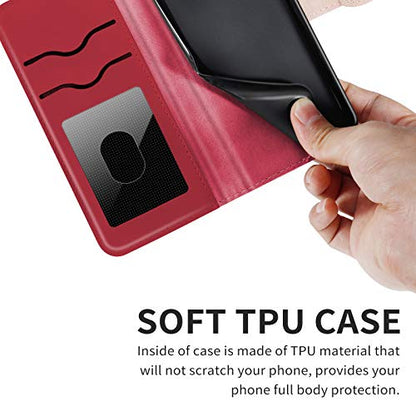 Case for Moto G Play 5G 2025 / Moto G Power 5G 2025 Protective Flip Wallet Case Folio Book PU Leather Phone Case with Card Holder Lanyard Magnetic Closure -Red - color: Red, size: Moto G Play 5G 2025 / Moto G Power 5G 2025