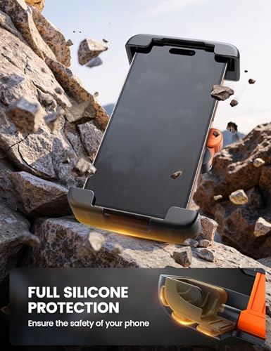 Lamicall Bike Motorcycle Phone Mount Holder - [1s Quick Lock] - color: Orange