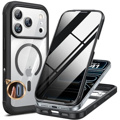 miracase for iPhone 17 Pro Privacy Series Case, Magsafe, Black - color: Black, size: iPhone 17 Pro